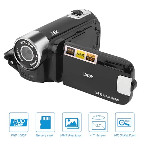 ビデオカメラ Amazon | ビデオカメラ 2.7K 5600万画素 YouTubeカメラ 2.8インチ液晶